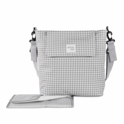 Bolso Canastilla I Love Vichy Gris