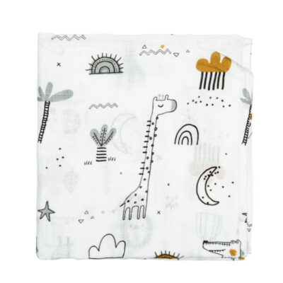 MUSELINA BAMBU 120X120 JUNGLA BIMBIDREAMS