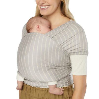 FULAR PORTABEBES AURA GRIS RAYAS ERGOBABY