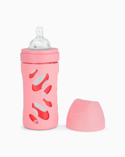 BIBERON TWISTSHAKE 260ML GLASS ROSA