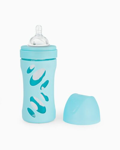 BIBERON TWISTSHAKE 260ML GLASS AZUL