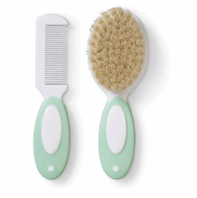 SET CEPILLO Y PEINE VERDE SARO
