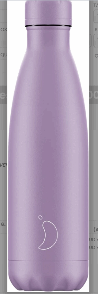 BOTELLA CHILLY’S PURPLE PASTEL EDITION 500ml