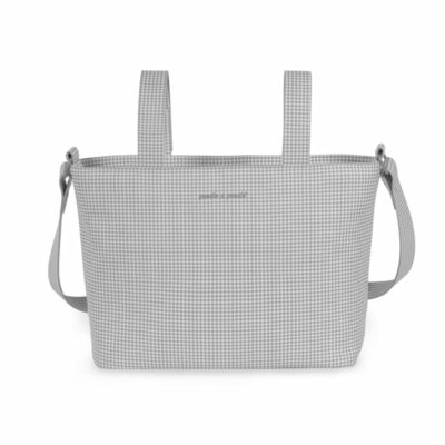 Bolsa Crossbody Little Bloom Vichy Gris Pasito a Pasito