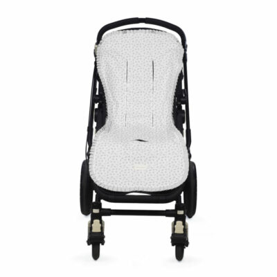 COLCHONETA LITTLE BLOOM FLOR GRIS PASITO A PASITO